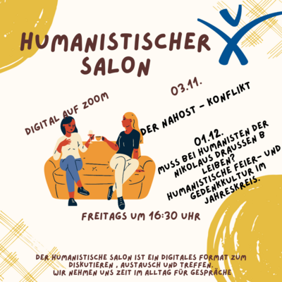 Humanistischer Salon am 03.11. Thema 