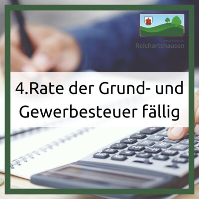 Rate der Grund- und Gewerbesteuer fällig (Bild vergr&ouml;&szlig;ern)