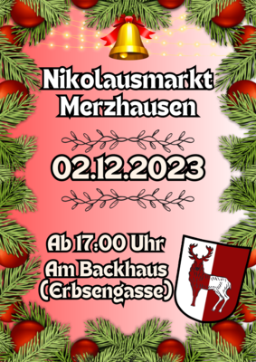 Glühwein und Schwälmer Platz rund um das Backhaus / Nikolausmarkt / Samstag, 2.12.2023 ab 17.00 Uhr