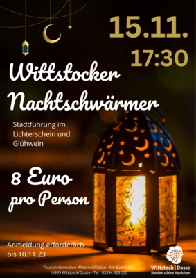 Stadtführung mit den Wittstocker Nachtschwärmern