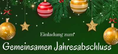 Bild: Einladung zum Jahresabschluss (Bild vergrößern)