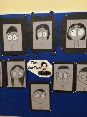 Tim Burton im Kunstunterricht (Bild vergrößern)
