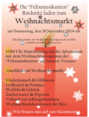 Weihnachtsmarkt am 28.11.2024