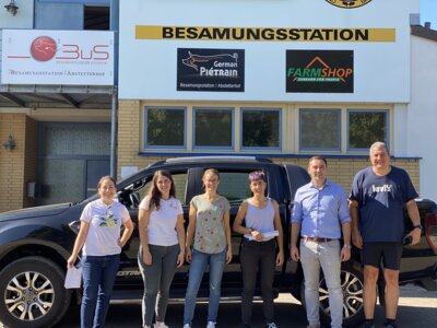 Meldung: Mitarbeiter von Cuarte besuchen die Station Abstetterhof