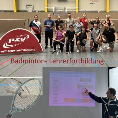 Badminton- Lehrerfortbildung (Bild vergrößern)