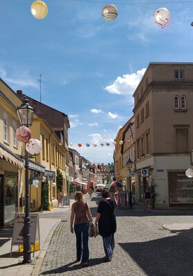 Rolandstadt Perleberg | Ein Blick in die Einkaufsstraße von Perleberg