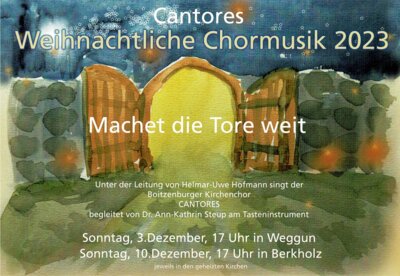 Foto zur Meldung: Weihnachtliche Chormusik mit Cantores
