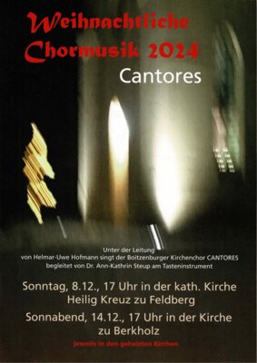 Weihnachtliche Chormusik mit Cantores (Bild vergrößern)