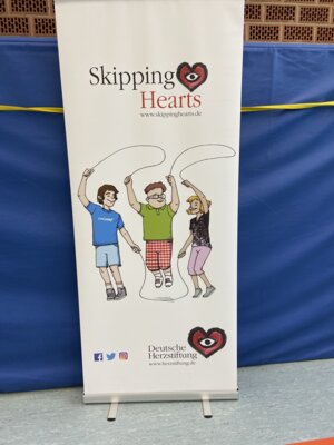 Skipping Hearts Workshop in den 3. Klassen (Bild vergrößern)