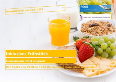 LRA Deggendorf: Einladung inklusives Frühstück am 09.12.23 (Bild vergrößern)