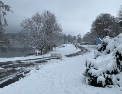 Meldung: Camping Gedern in de sneeuw