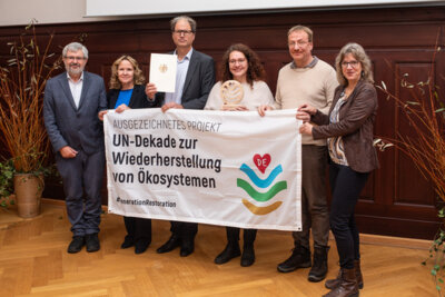 Bundesumweltministerin Steffi Lemke hat „Klimamoor Brandenburg“ ausgezeichnet (Bild vergrößern)