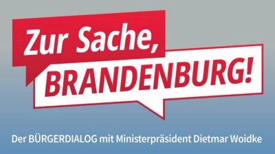 Foto zu Meldung: „Zur Sache, Brandenburg!“: Bürgerdialog mit der Landesregierung in Calau