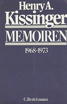 Meldung: Edition-115 aktuell: Ehemaliger US-Außenminister Henry Kissinger ist gestorben - Memoiren 1968 - 1973. Band 1