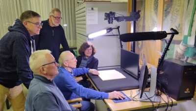 Die Arbeit am neuen Archiv-Scanner wird aufgenommen. (Bild vergrößern)