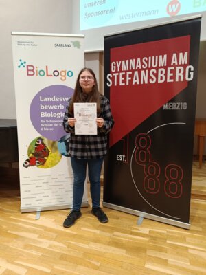 Jara Pontius Landessiegerin im Wettbewerb BioLogo (Bild vergrößern)