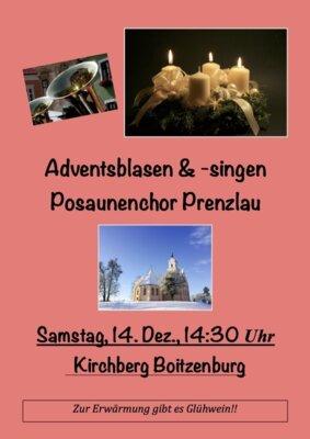 Adventsblasen am 14. Dezember in Boitzenburg (Bild vergrößern)