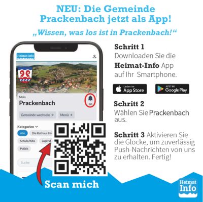 Foto zur Meldung: Die Gemeinde Prackenbach jetzt als App!
