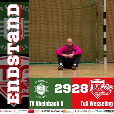 Meldung: TV Rheinbach : 1.Männer - 29:28 [Spielbericht]