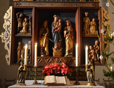 Hier finden Gottesdienste zum Weihnachtsfest statt: