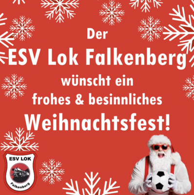 Weihnachtsgrüße vom ESV Lok Falkenberg