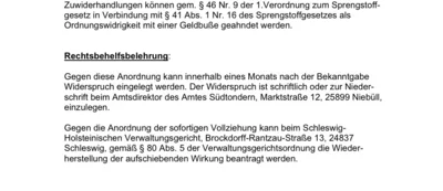 ABRENNVERBOT von Feuerwerkskörpern in einem Abstand von mindestens 200m zu Reetdachhäusern (Bild vergr&ouml;&szlig;ern)