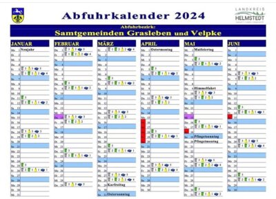 Müllabfuhrkalender elektronisch und in Papierform erhältlich. (Bild: Landkreis Helmstedt)