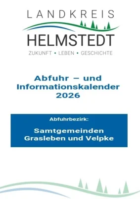 Müllabfuhrkalender elektronisch und in Papierform erhältlich. (Bild: Landkreis Helmstedt)