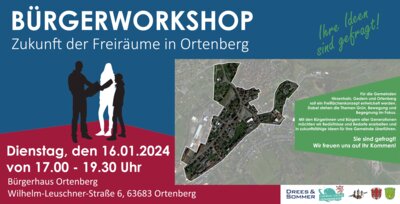 Foto zur Meldung: Bürgerworkshop - Zukunft der Freiräume in Ortenberg