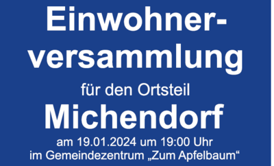 Einwohnerversammlung Ortsteil Michendorf, 19.01. (Bild vergrößern)