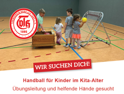 Übungsleitung und helfende Hände für Handball-Kita-Gruppe gesucht!