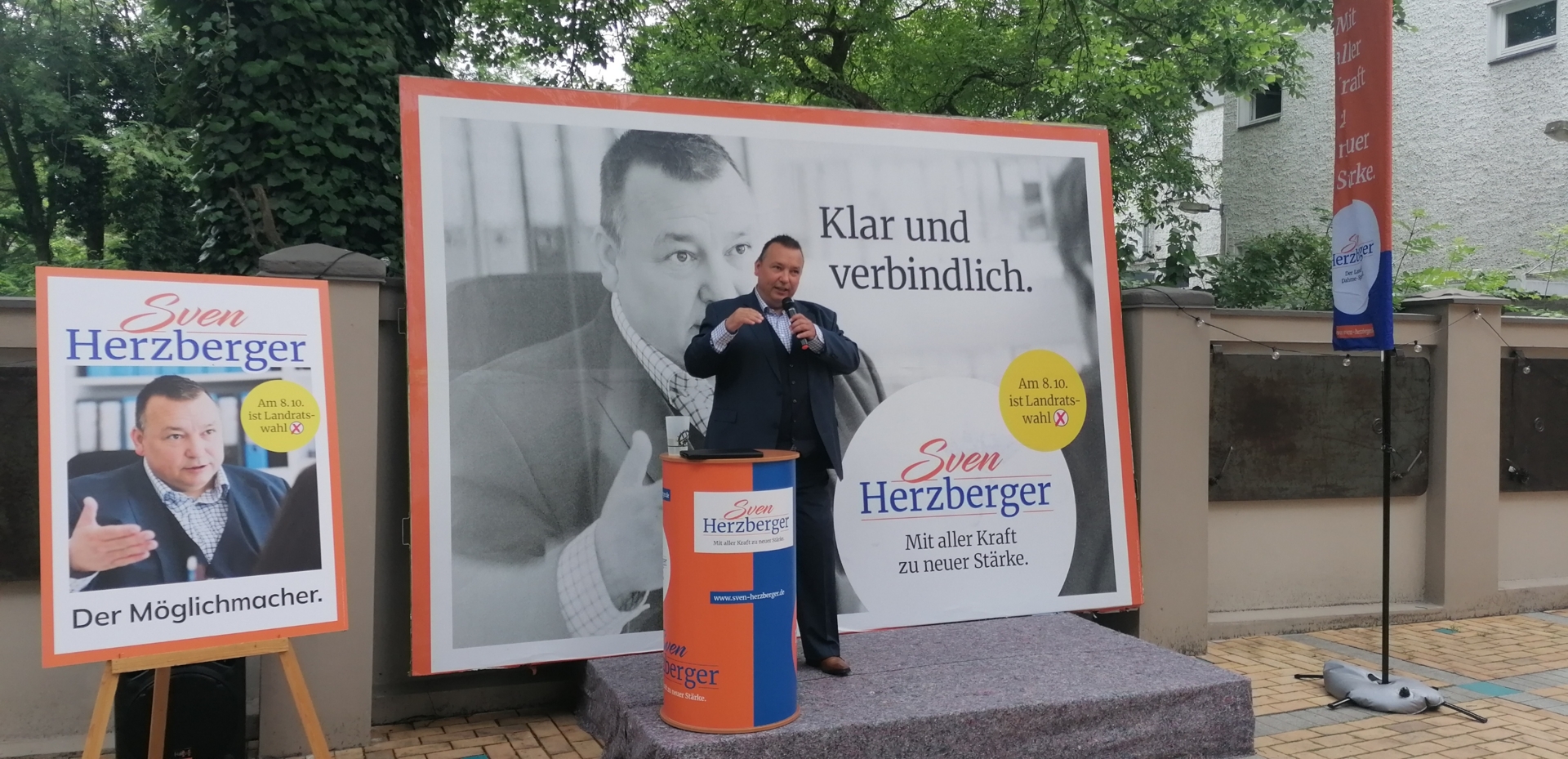 Wahlkampfauftakt von Sven Herzberger 2023. Foto: Dörthe Ziemer