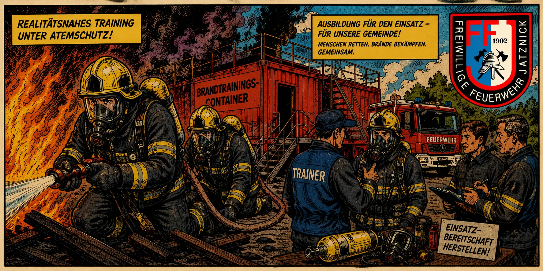 Comic Brandcontainer