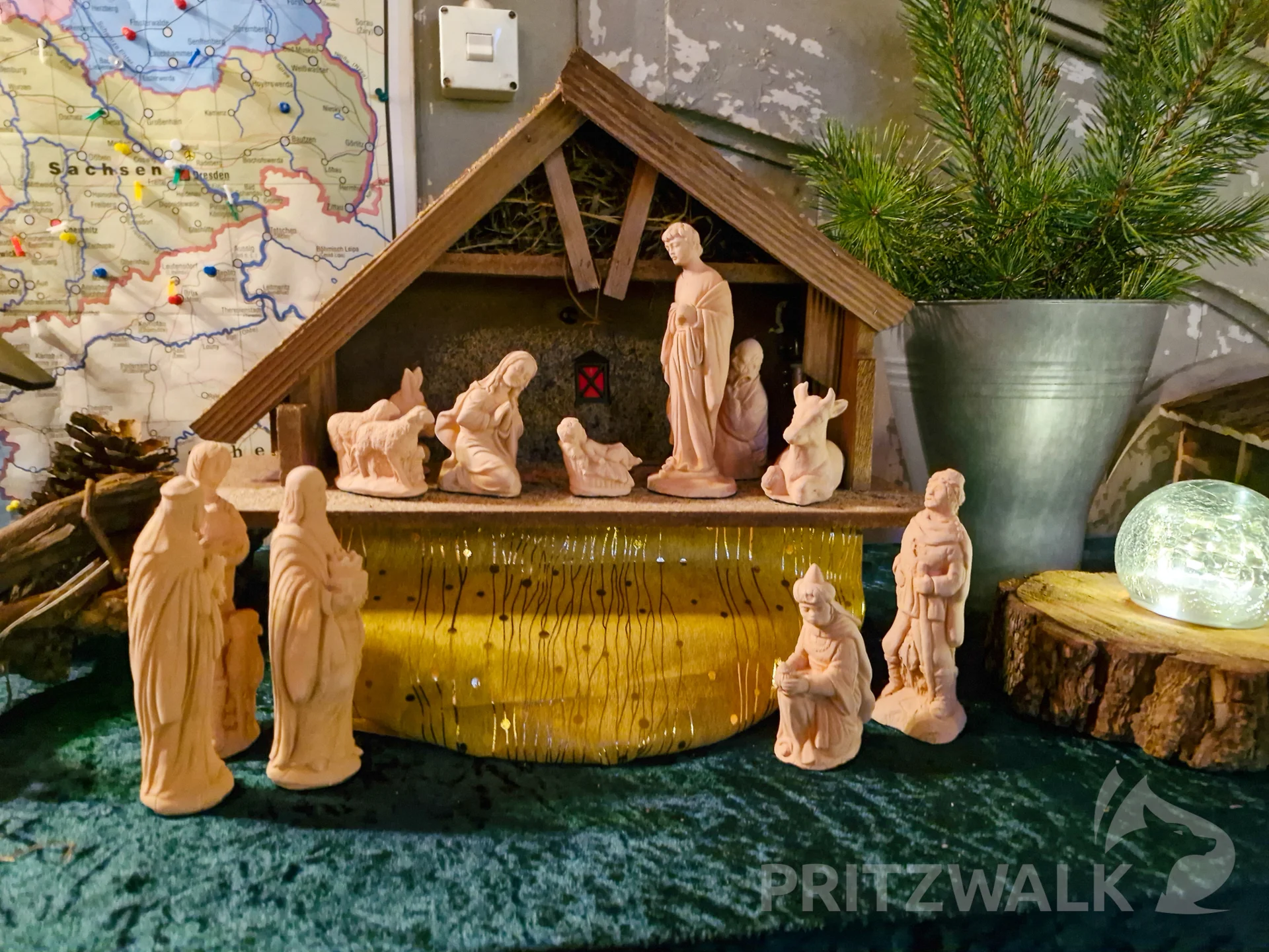 In der Sankt-Nikolai-Kirche gab es eine Krippenausstellung. Foto: Stadt Pritzwalk