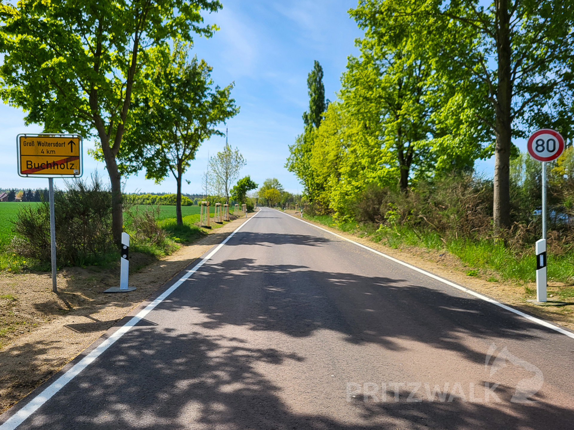 2,2 Kilometer lang ist die Straße zwischen Buchholz und Seefeld. Foto: Stadt Pritzwalk