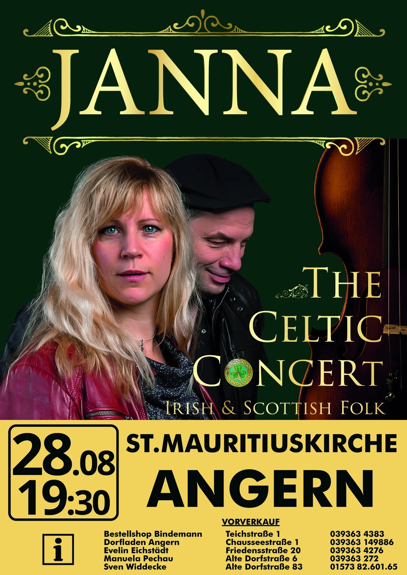 JANNA - The Celtic Konzert - Kirche Angern - 28.08.2026