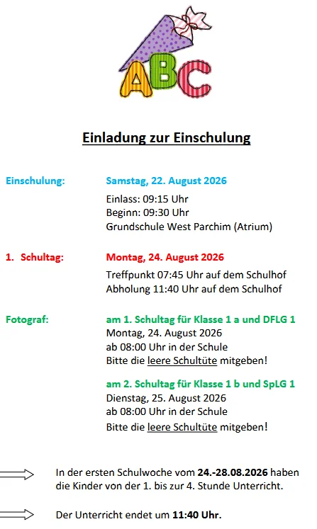 Einschulung