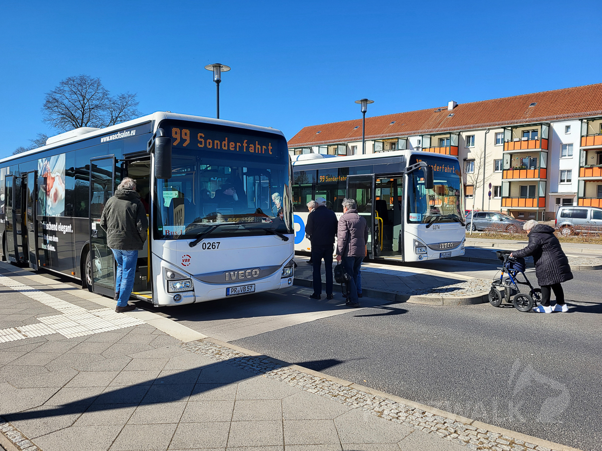 Die Busfahrt startetet am neuen Busbahnhof. Foto: Stadt Pritzwalk