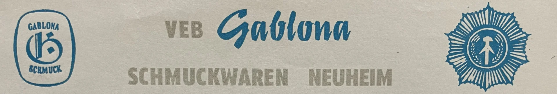 VEB GABLONA SCHMUCKWAREN NEUHEIM