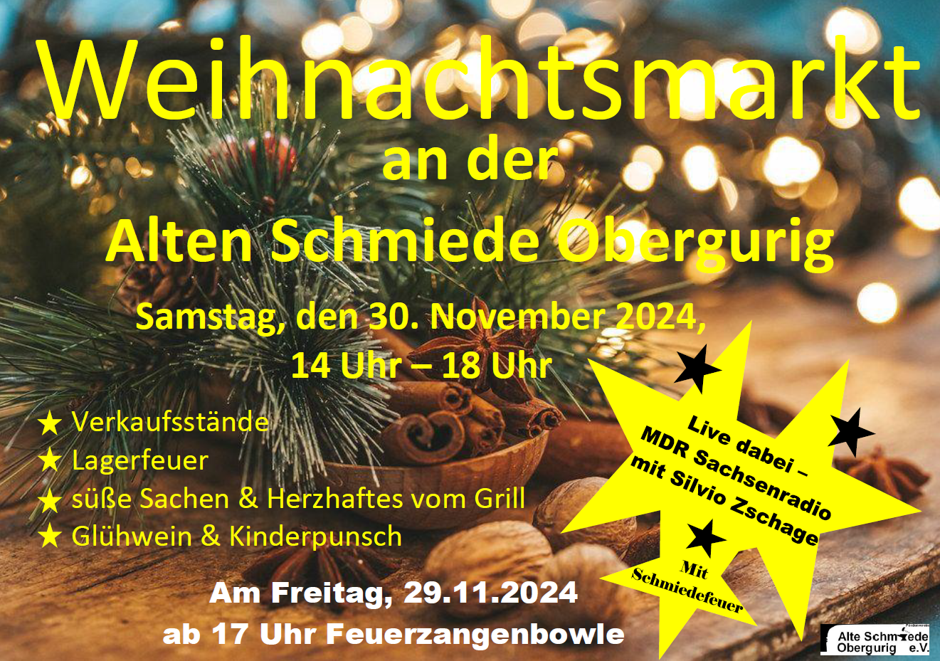 Weihnachtsmarkt alte schmiede obergurig 2024