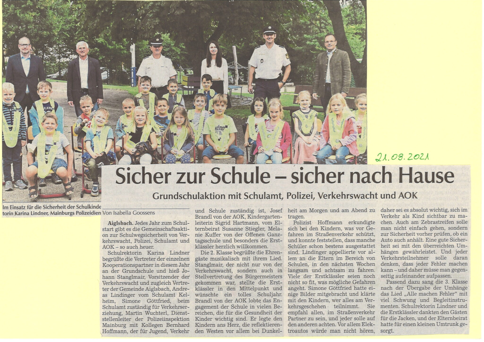 Sicher zur Schule – sicher nach Hause