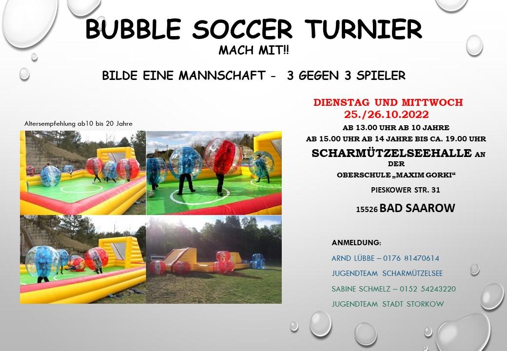 Bubble Soccer Turnier