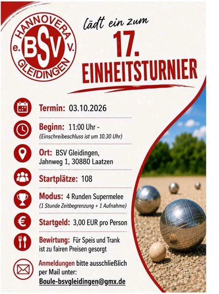 Einheitsturnier Flyer
