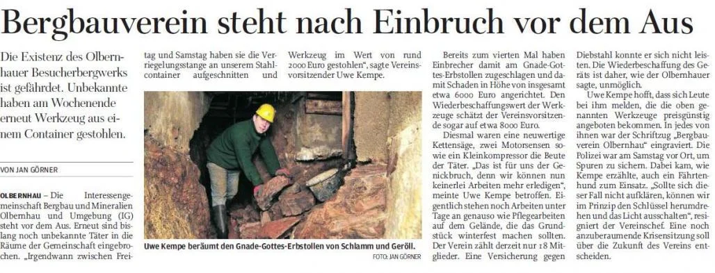 4. Einbruch im Vereinsobjekt