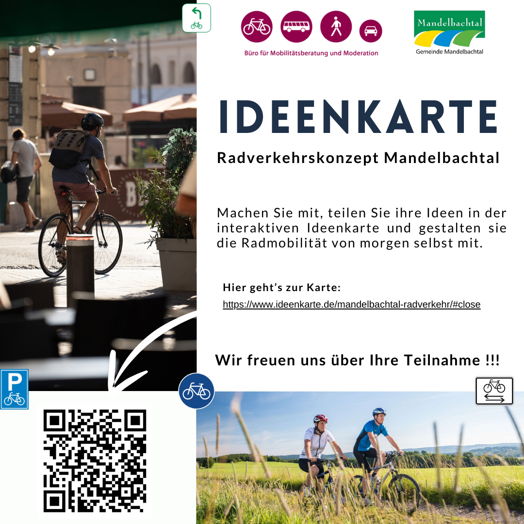 Ideenkarte Radverkehrskonzept Mandelbachtal