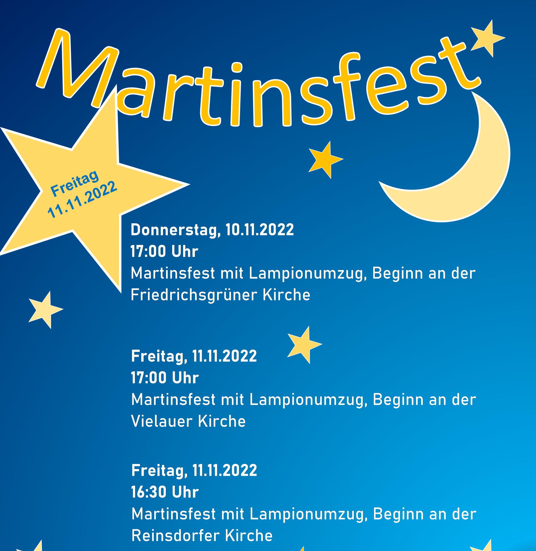 Martinsfest Flyer