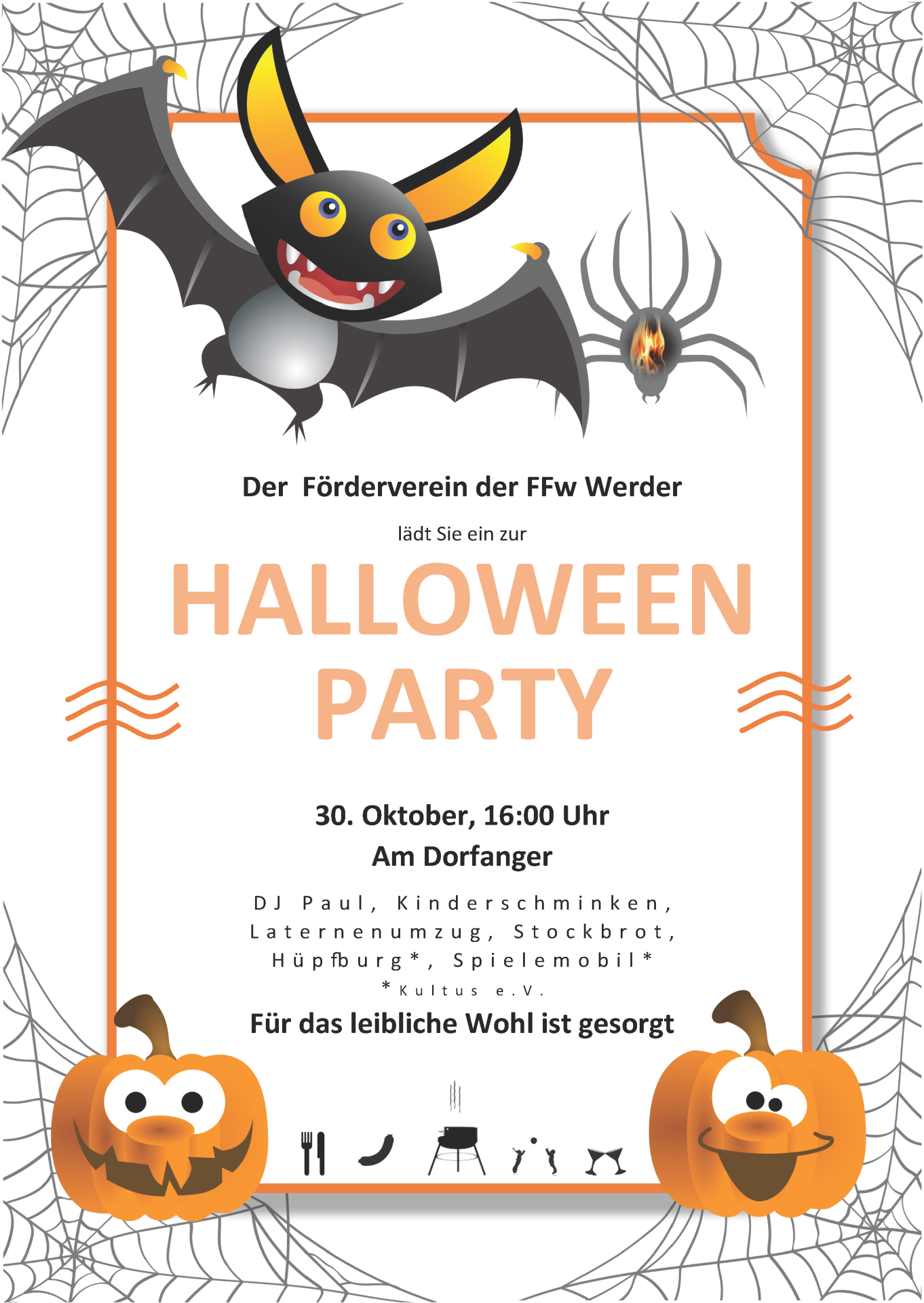 Flyer HALLOWEEN PARTY in Werder