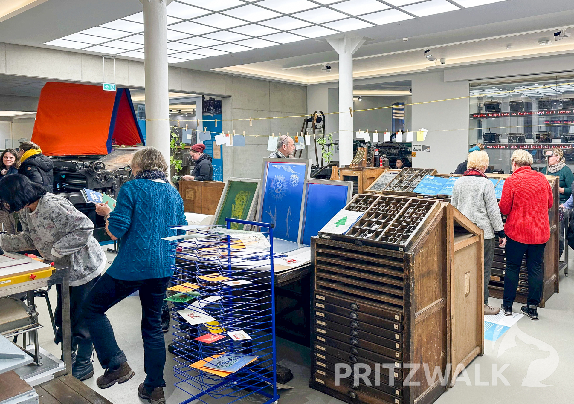 Blick in die Museumsdruckerei. Foto: Lars Schladitz/Museumsfabrik Pritzwalk