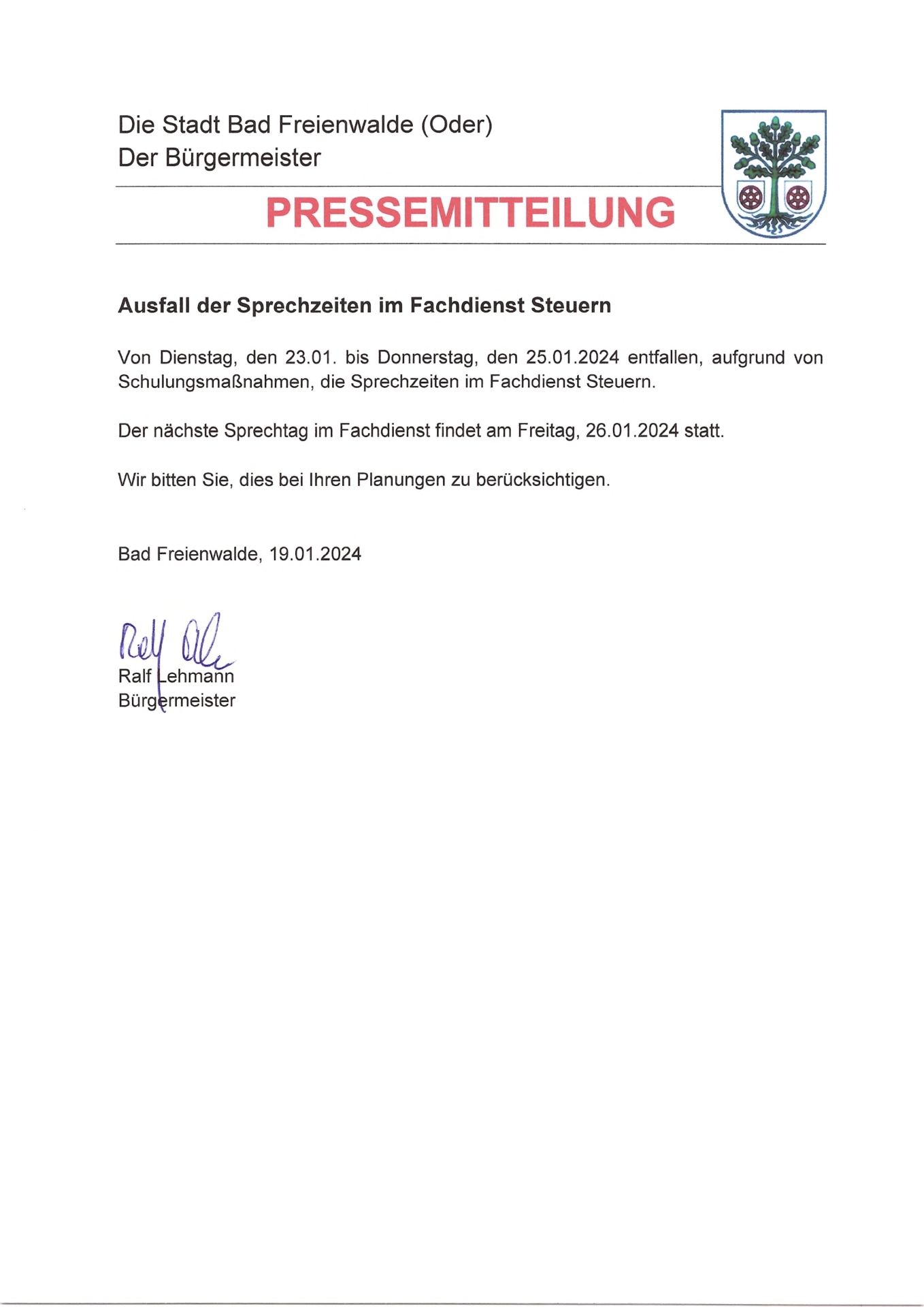 Pressemitteilung