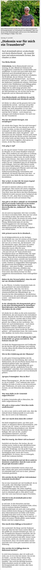 Bericht aus der Rhein-Neckar-Zeitung